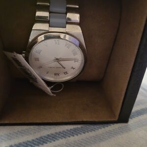 WomansSilver and Blue Watch